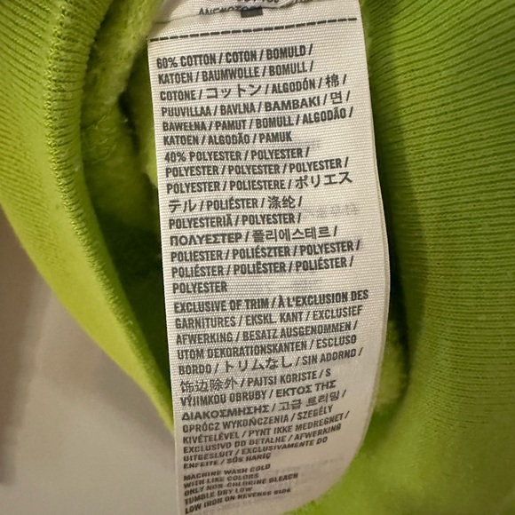 Hollister Lime Green Zip-Up Hoodie - Picture 5 of 5